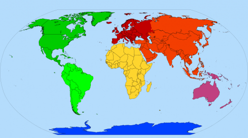 Click on the Continent you wish to travel to